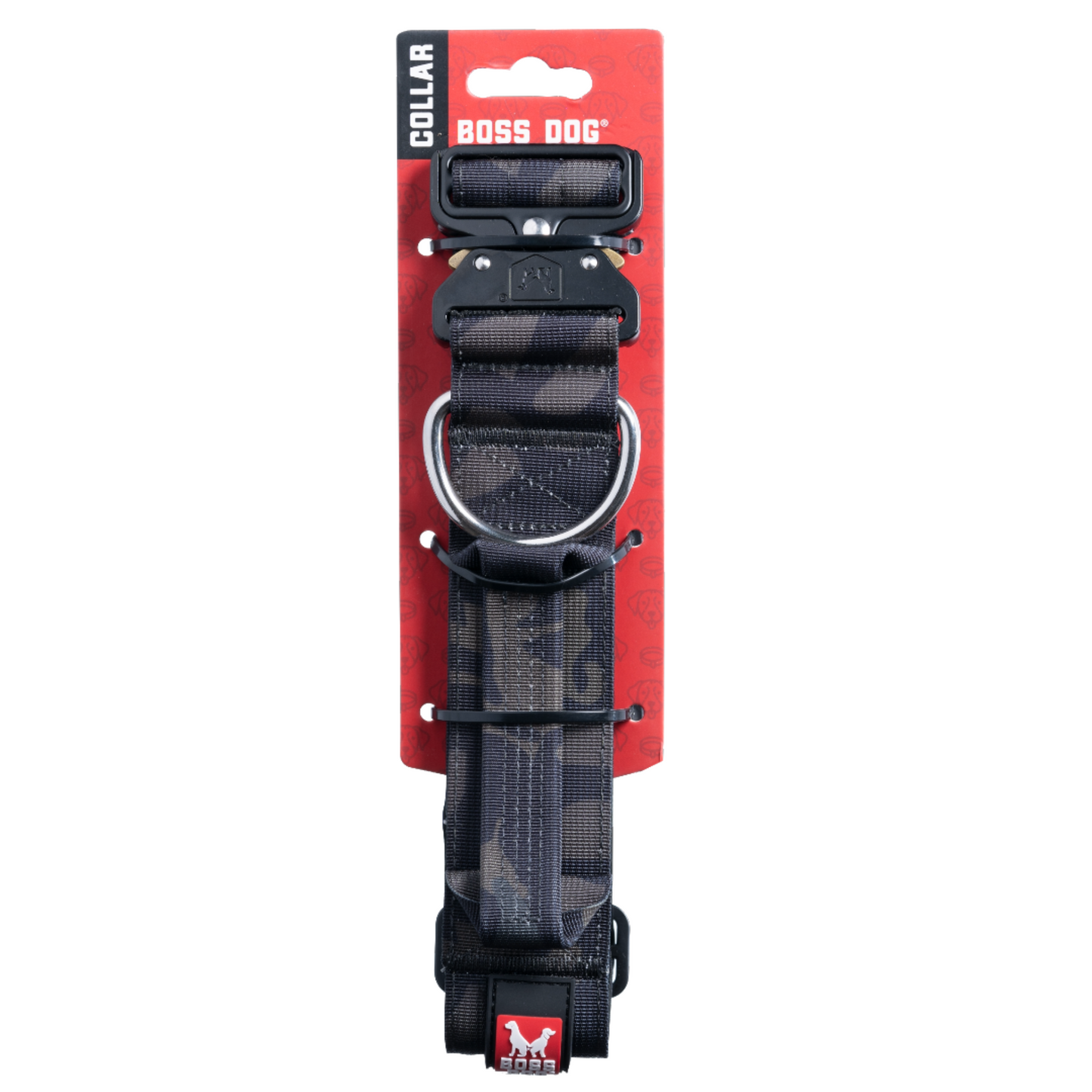 Boss Dog Tactical Adjustable Dog Collar Black Camo Large, 17-22 in 850010391922