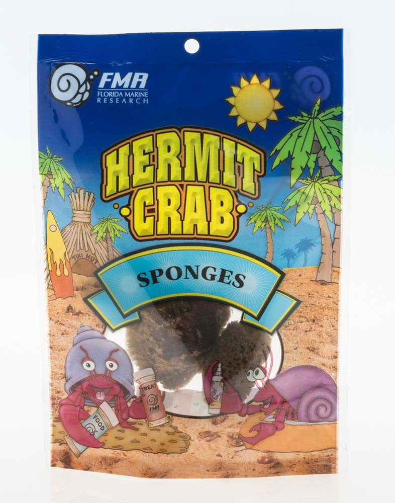 Florida Marine Research Packaged Sponge for Hermit Crab Brown 3pk SM