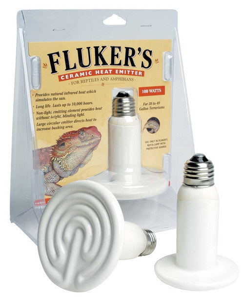 Fluker’s Ceramic Heat Emitter for Reptiles 100 Watts - Reptile