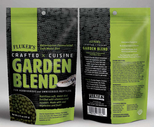 Fluker’s Crafted Cuisine Garden Blend Dry Food 6.75 oz - Reptile