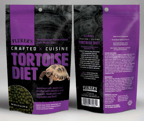 Fluker’s Crafted Cuisine Tortoise Diet Dry Food 6.75 oz - Reptile