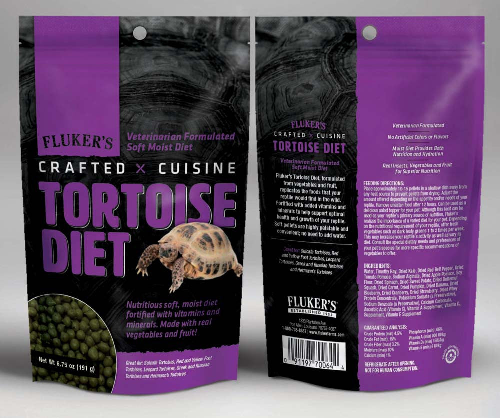 Fluker's Crafted Cuisine Tortoise Diet Dry Food 6.75 oz