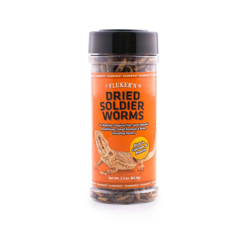 Fluker's Dried Soldier Worms 2.2 oz