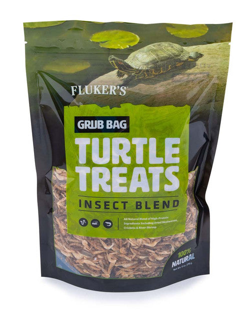 Fluker’s Grub Bag Turtle Treat Insect Blend Dry Food 6 oz - Reptile