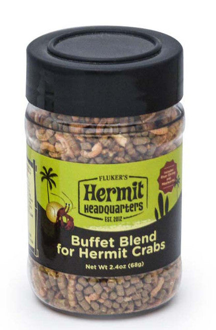 Fluker’s Hermit Crab Buffet Blend Dry Food 2.4 oz - Reptile