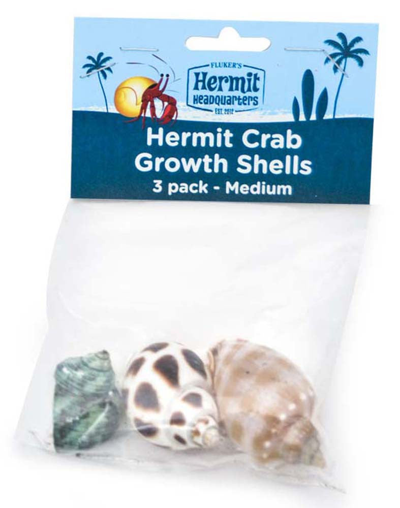 Fluker's Hermit Crab Growth Shells Assorted 3pk MD (D)
