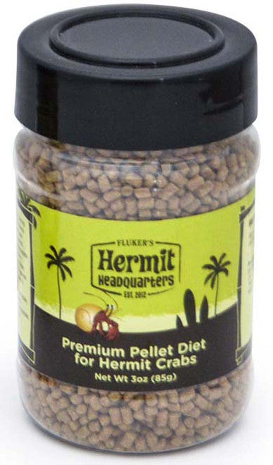 Fluker’s Hermit Crab Premium Pellet Diet Dry Food 3 oz - Reptile