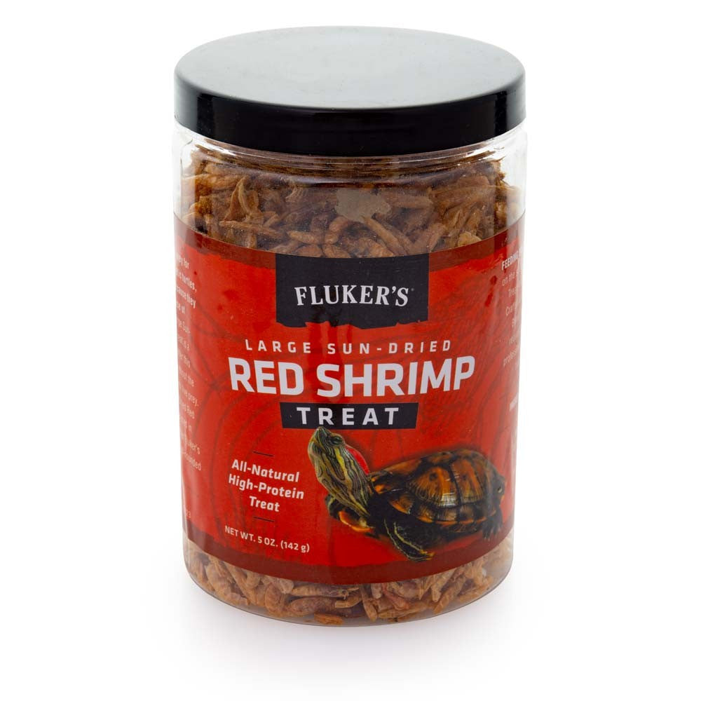 Fluker's Sun-Dried Red Shrimp Reptile Treat 5 Ounces