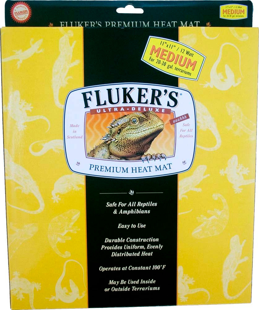 Fluker's Ultra-Deluxe Premium Heat Mat for Reptiles 11in X 11in MD