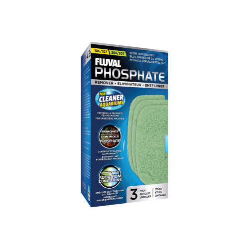 Fluval 107/207 Phosphate Remover Pad 3 pcs - Aquarium