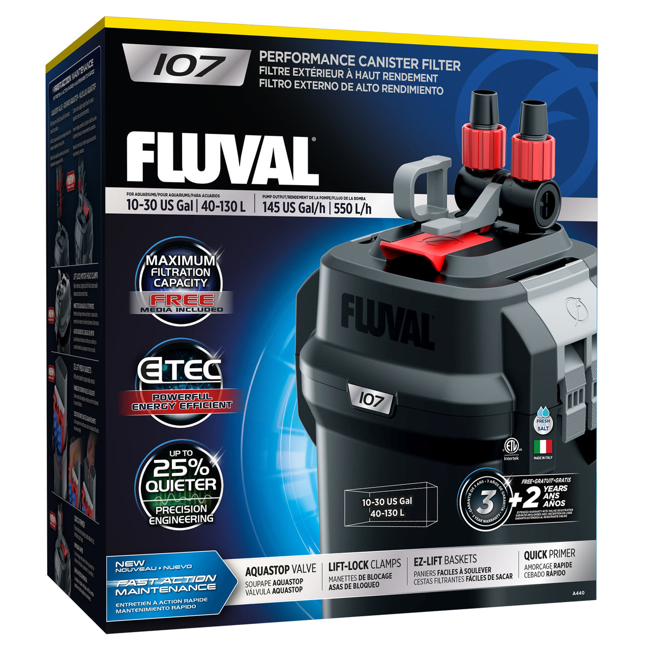 Fluval 107 External Filter 015561104401