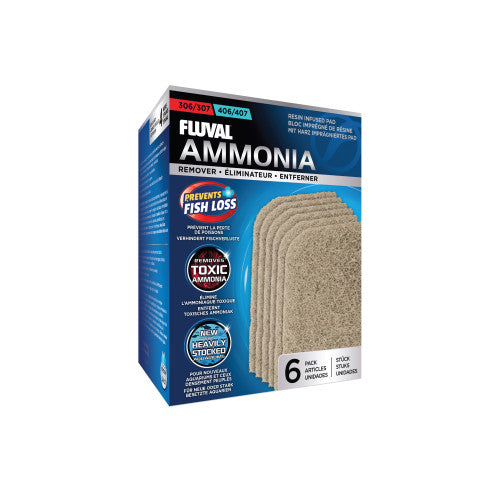 Fluval 307/407 Ammonia Remover Pad 6 pcs - Aquarium