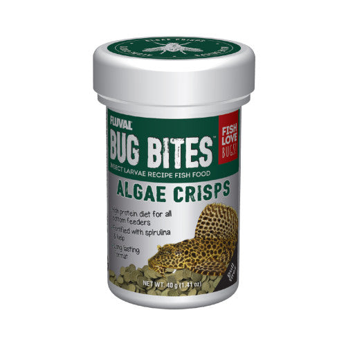 Fluval Bug Bites Algae Crisps 1.41 oz - Aquarium