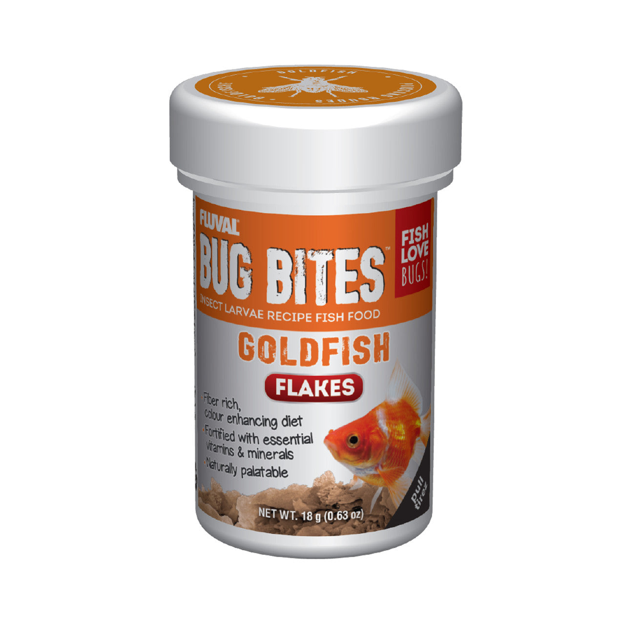 Fluval Bug Bites Goldfish Flakes 0.63 oz 015561173384