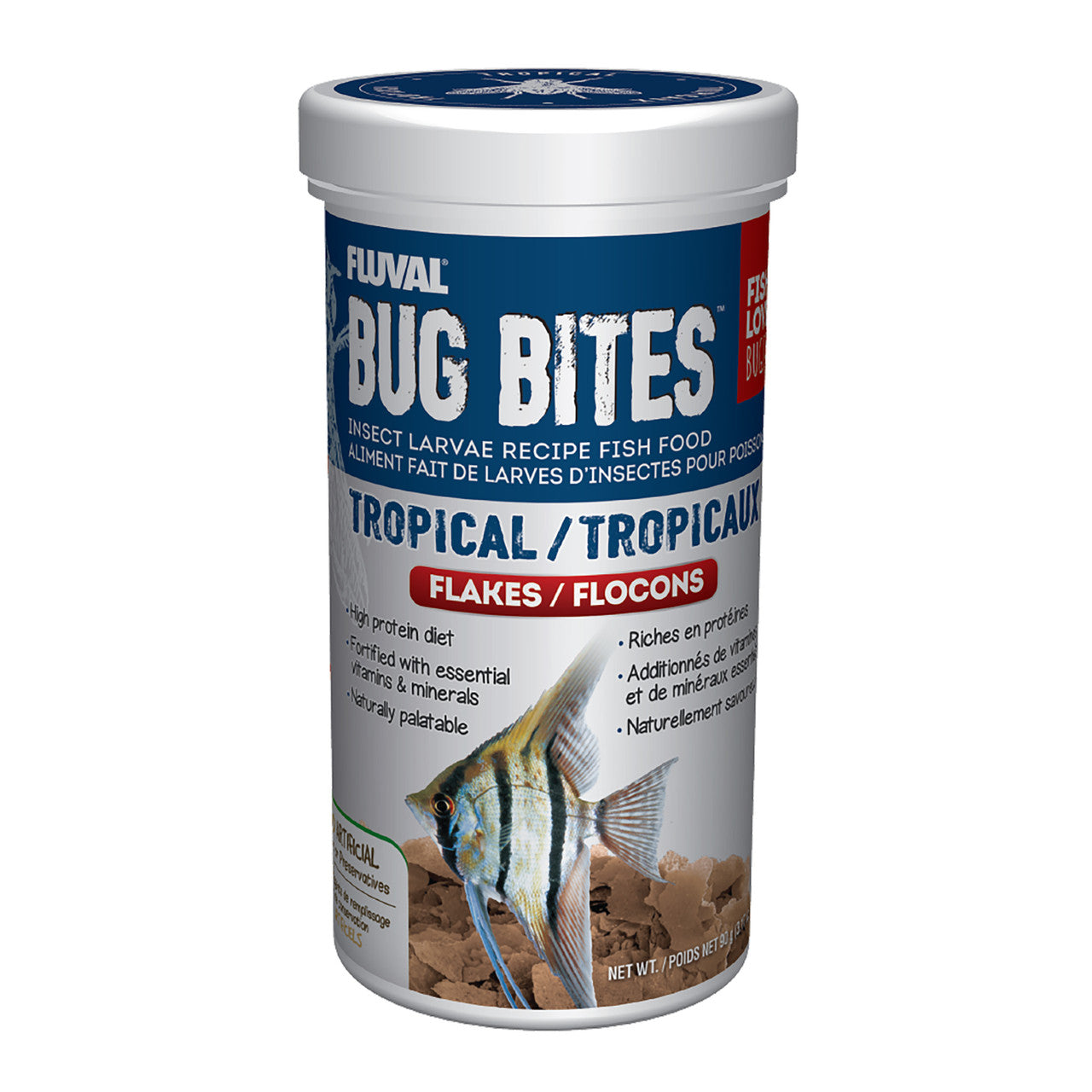 Fluval Bug Bites Tropical Flakes 3.17 oz{L+7R} 015561173322