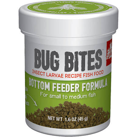 Fluval Bugbites Bottom Feeder Granule Small Medium 1.6oz A6586{L + 7} - Aquarium