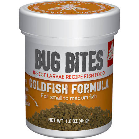 Fluval Bugbites Small Medium Goldfish Granules 1.6oz A6583{L + 7} - Aquarium