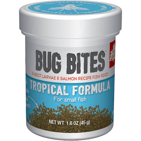 Fluval Bugbites Small Tropical Fish Granules 1.6oz A6577{L + 7} - Aquarium