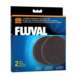 Fluval Fx5/fx6 Carbon Foam Pad, 2pk A249{L+7} 015561102490