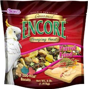 FM Brown's Encore Gourmet Parrot Food 4lb {L-1}423017 042934540450