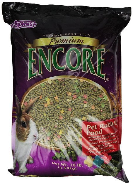 FM Brown's Encore Premium Rabbit Food 10lb {L+1}423307 042934414058