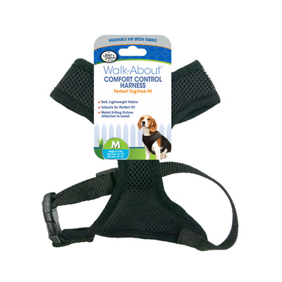 Four Paws Comfort Control Dog Harness Black Medium