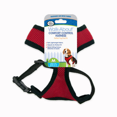 Four Paws Comfort Control Dog Harness Red Medium