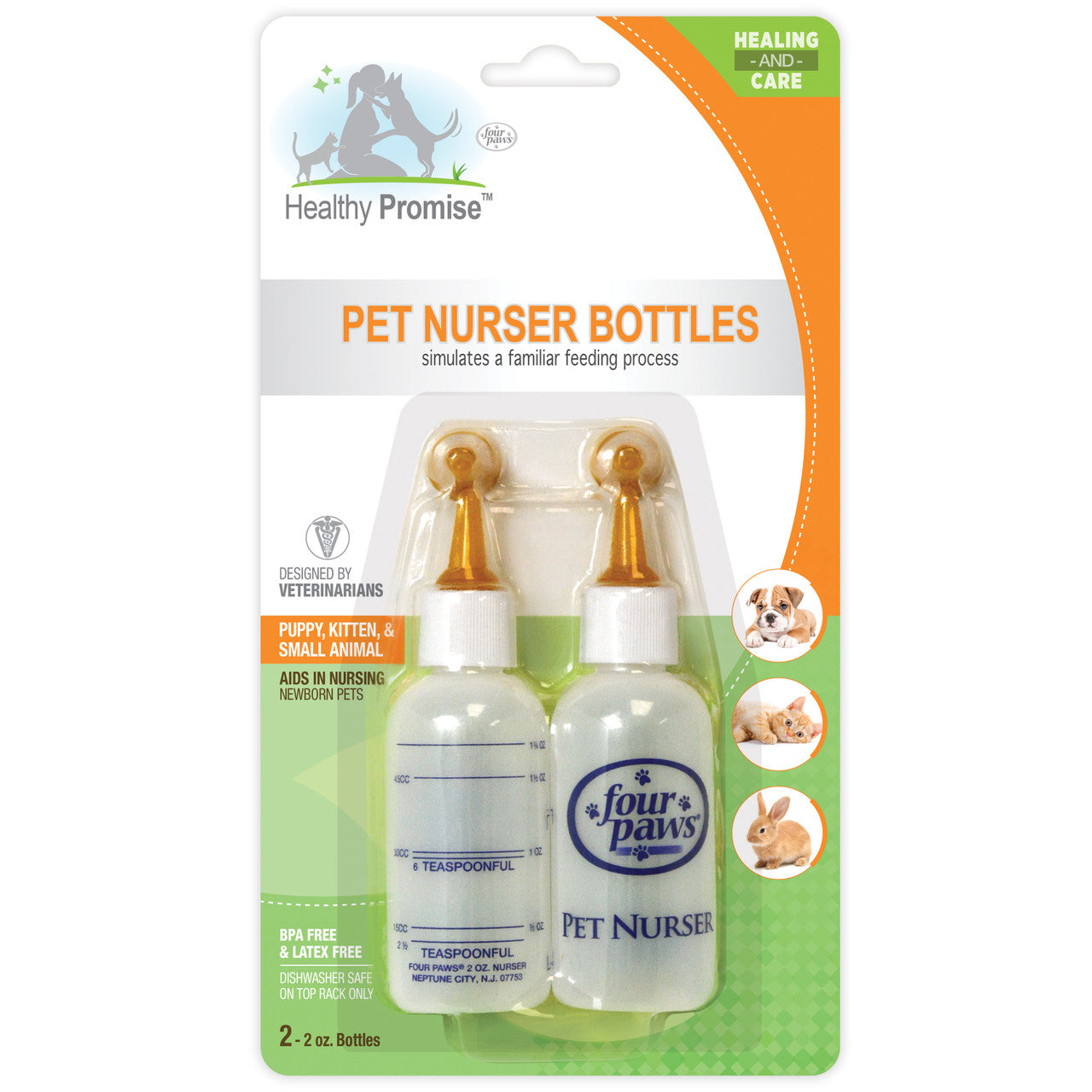 Four Paws Healthy Promise Pet Nurser Bottles One Size