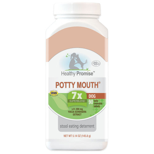 Four Paws Healthy Promise Potty Mouth Tablets - Coprophagia Stool Eating Deterrent for Dogs 90 Count Dog
