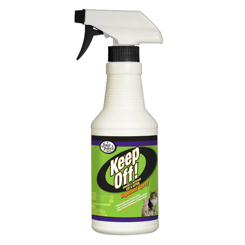 Four Paws Keep Off! Cat Repellent Spray Outdoors & Indoor 16 Ounces