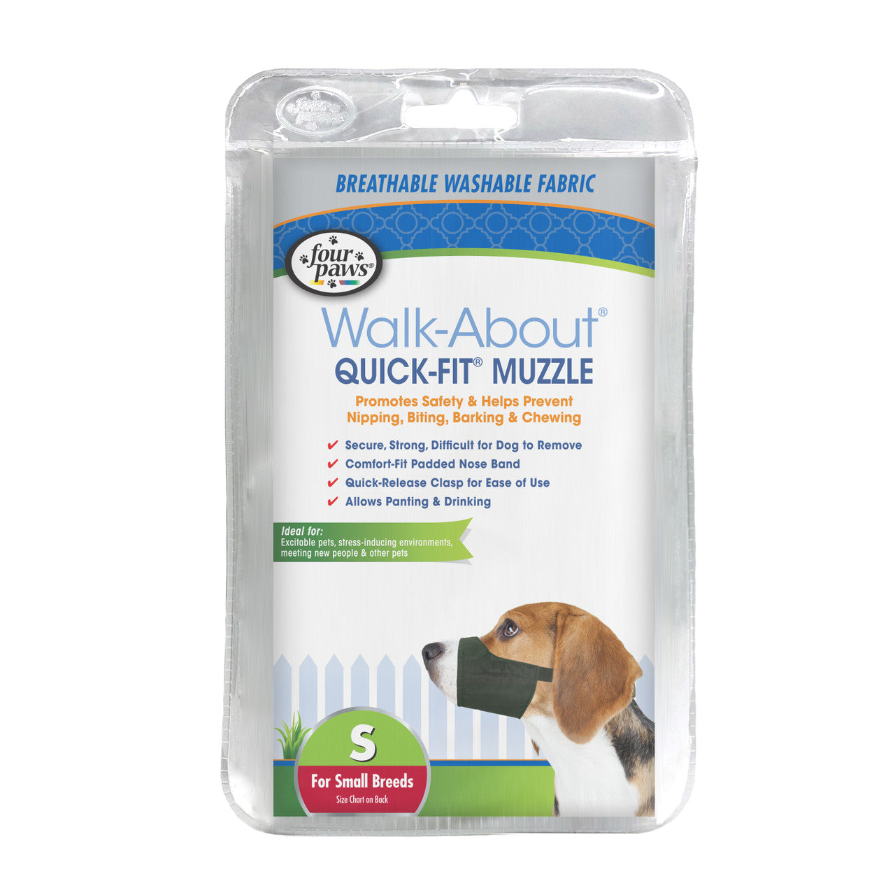 Four Paws Walk-About Quick-Fit Dog Muzzle 2 - Small