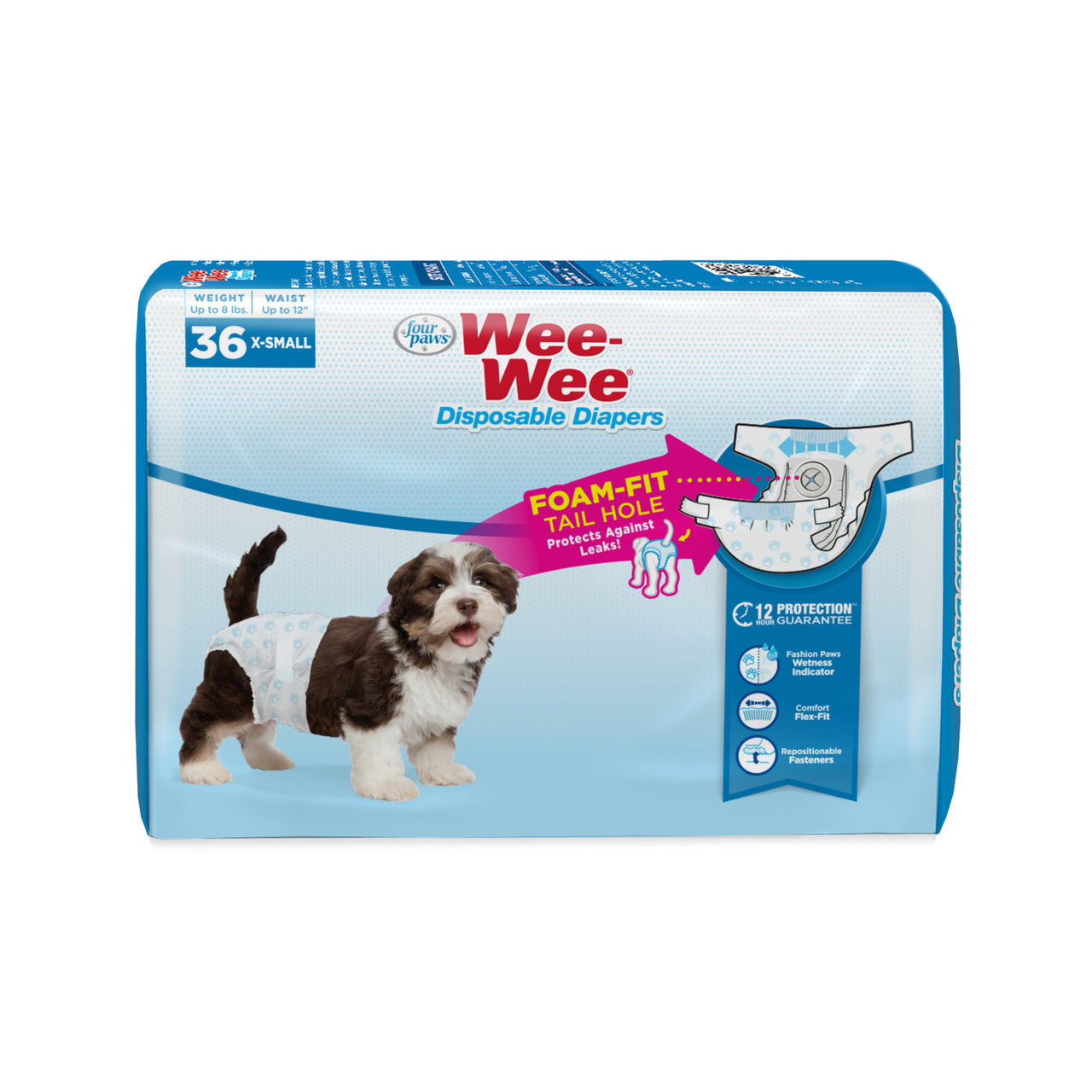 Four Paws Wee-Wee Disposable Dog Diapers X-Small (36 Count)