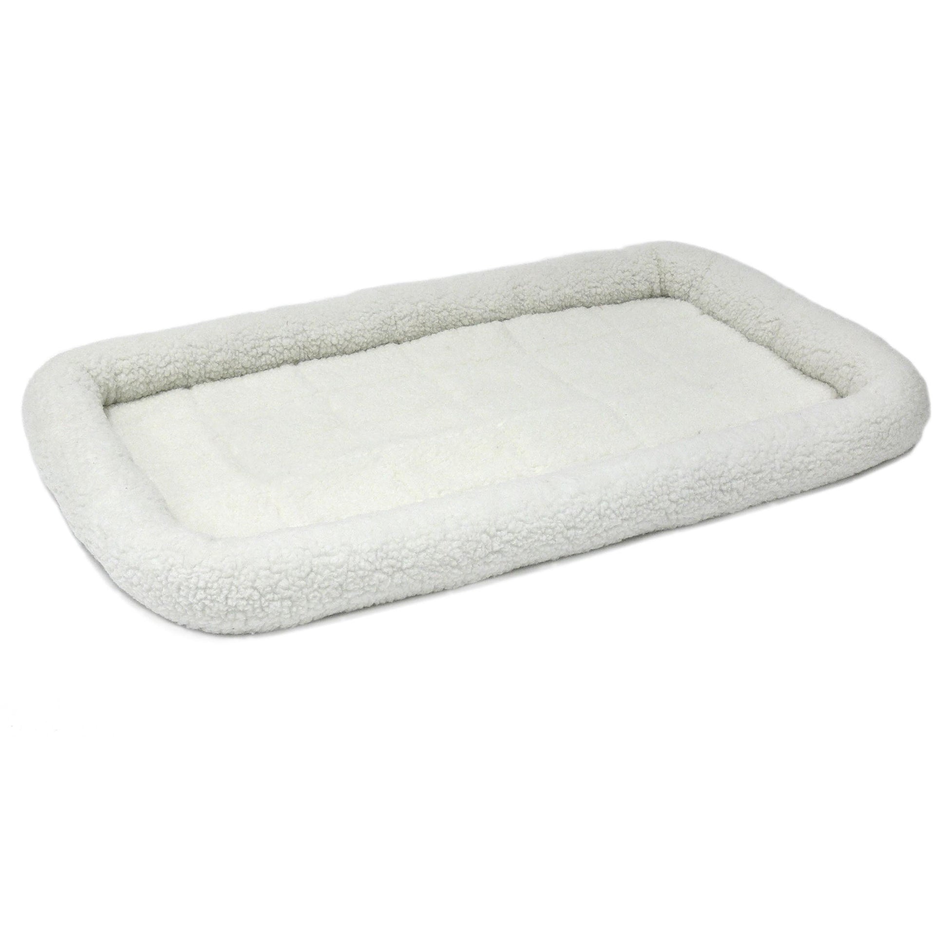 MidWest Homes for Pets QuietTime Bolster Dog Bed White 35In X 54 in 027773004929