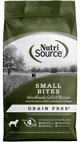 NutriSource Select Recipe Small Bites Grain Free Dry Dog Food Woodlands Select 4 lb 073893299899