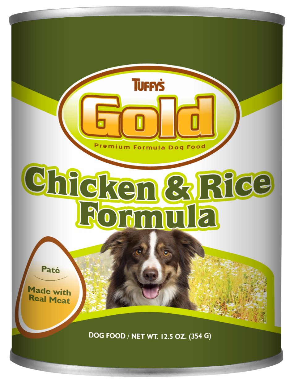 Tuffy's Gold Canned Dog Food Chicken & Rice 12ea/12.5 oz 073893025504
