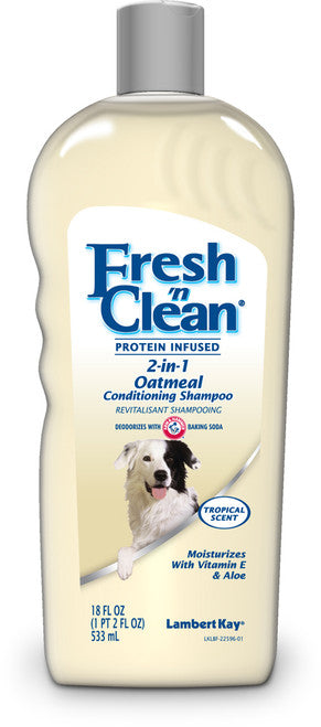 Fresh N Clean 2in1 Conditioning Shampoo Oatmeal W/Baking Soda Tropical 18 fl. oz - Dog