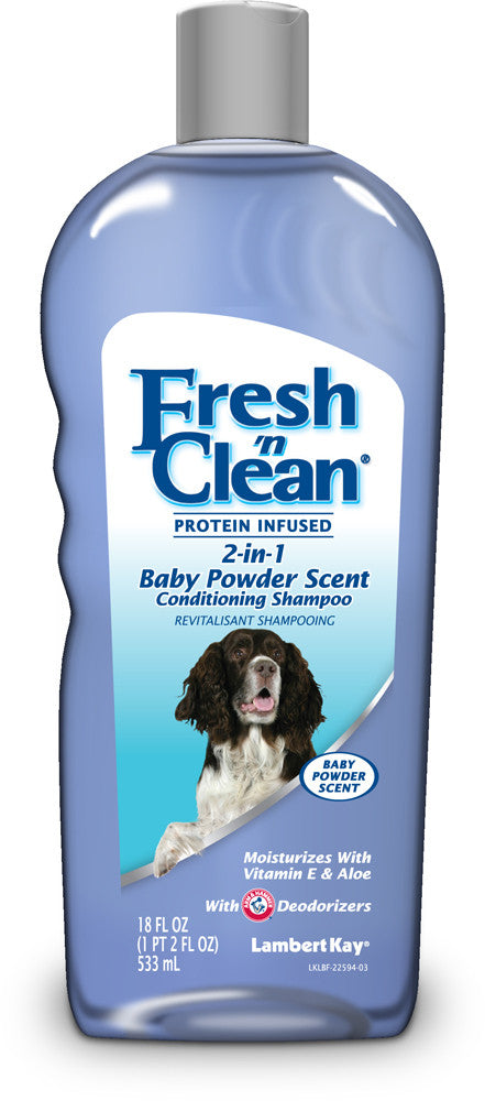 Fresh N Clean 2in1 Protein Infused Conditioning Shampoo Baby Powder Scent 18 fl. oz