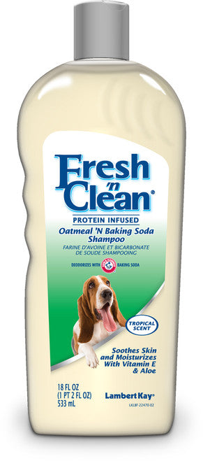 Fresh N Clean Protein Infused Oatmeal Baking Soda Shampoo 18 fl. oz - Dog