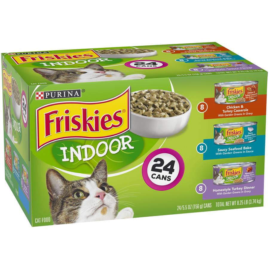 Friskies Indoor Variety Pack 24/5.5 oz