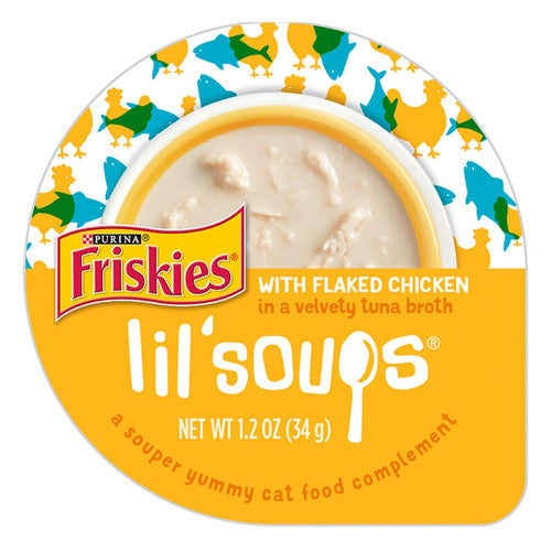Friskies Lil Soup Chicken & Tuna with Broth 8/1.2oz {L + 1} 050568 - Cat