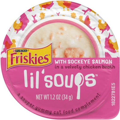 Friskies Lil' Soups Salmon 8/1.2oz