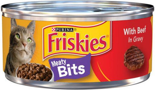 Friskies Meaty Bits Beef & Gravy Pate 24/5.5OZ {L - 1} 050281 - Cat