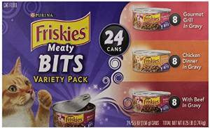 Friskies Meaty Bits Variety Pack 5.5oz 24CT {L + 1} 050533 - Cat