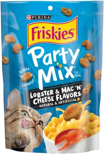 Friskies Party Mix Crunchy Lobster Mac & Cheese 6/6Z {L - 1}050358 - Cat