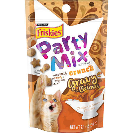 Friskies Party Mix Gravylicious Chicken 10/2.1Z {L - 1}050214 - Cat