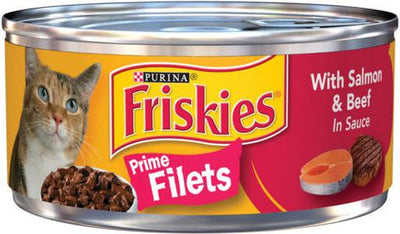 Friskies Prime Filet Beef & Salmon 24/5.5OZ {L - 1} 050241 - Cat