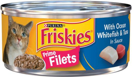 Friskies Prime Filet of Ocean Whitefish & Tuna 24/5.5oz {L - 1} 050253 - Cat