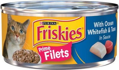 Friskies Prime Filet of Ocean Whitefish & Tuna 24/5.5oz {L - 1} 050253 - Cat