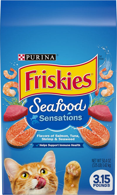Friskies Seafood Sensations Cat Food 3.15lb{l-1} C= 050137 050000015474