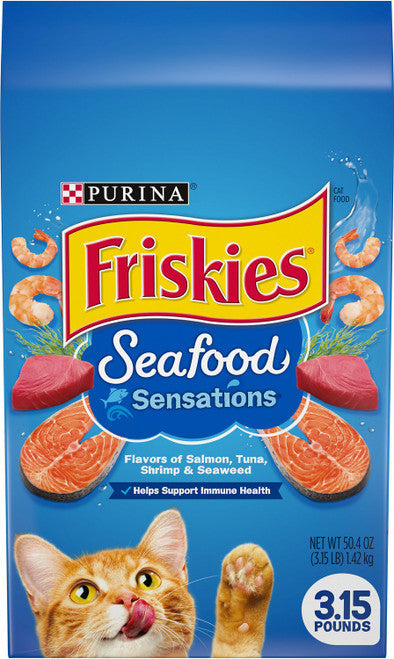 Friskies Seafood Sensations Cat Food 3.15lb{l - 1} C= 050137